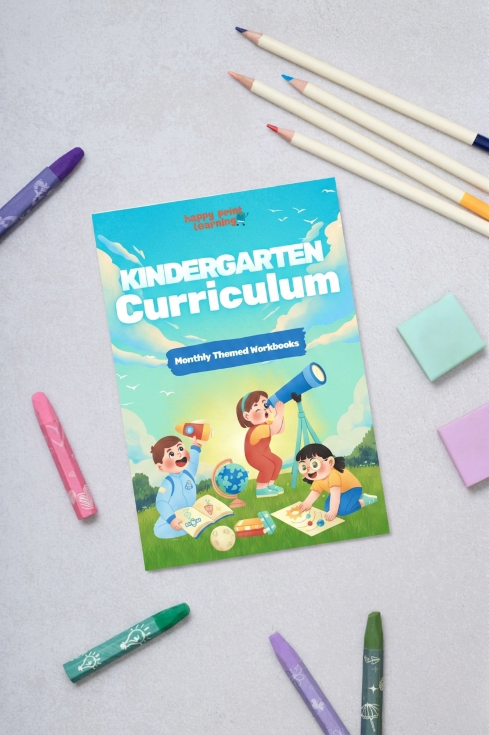 Kindergarten Curriculum on tablet